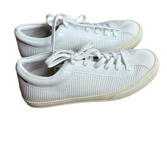 Rothy’s White Lace Up Sneakers Size 7 - Picture 1 of 7
